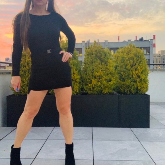 COS Wool Black Little Slim Skinny Bodycon Dress - Picture 9 of 16